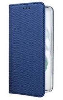Кожен калъф тефтер и стойка Magnetic FLEXI Book Style за Samsung Galaxy S22 Ultra 5G S908B син 